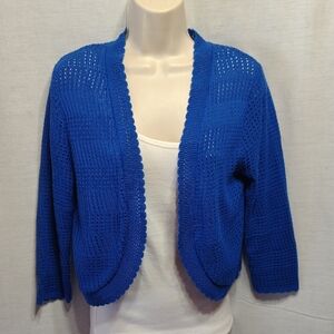 Elegant Royal Blue Women's Cardigan